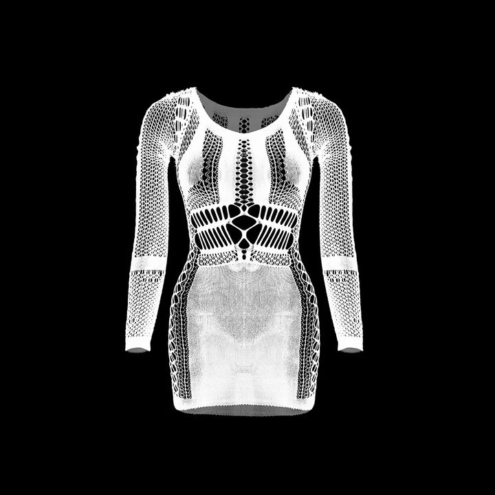 Hollow Out Mature Women Sexy Mesh Lingerie Dress Women Sexy Clothing See Through Sexy Fishnets Bodystocking Bodysuits