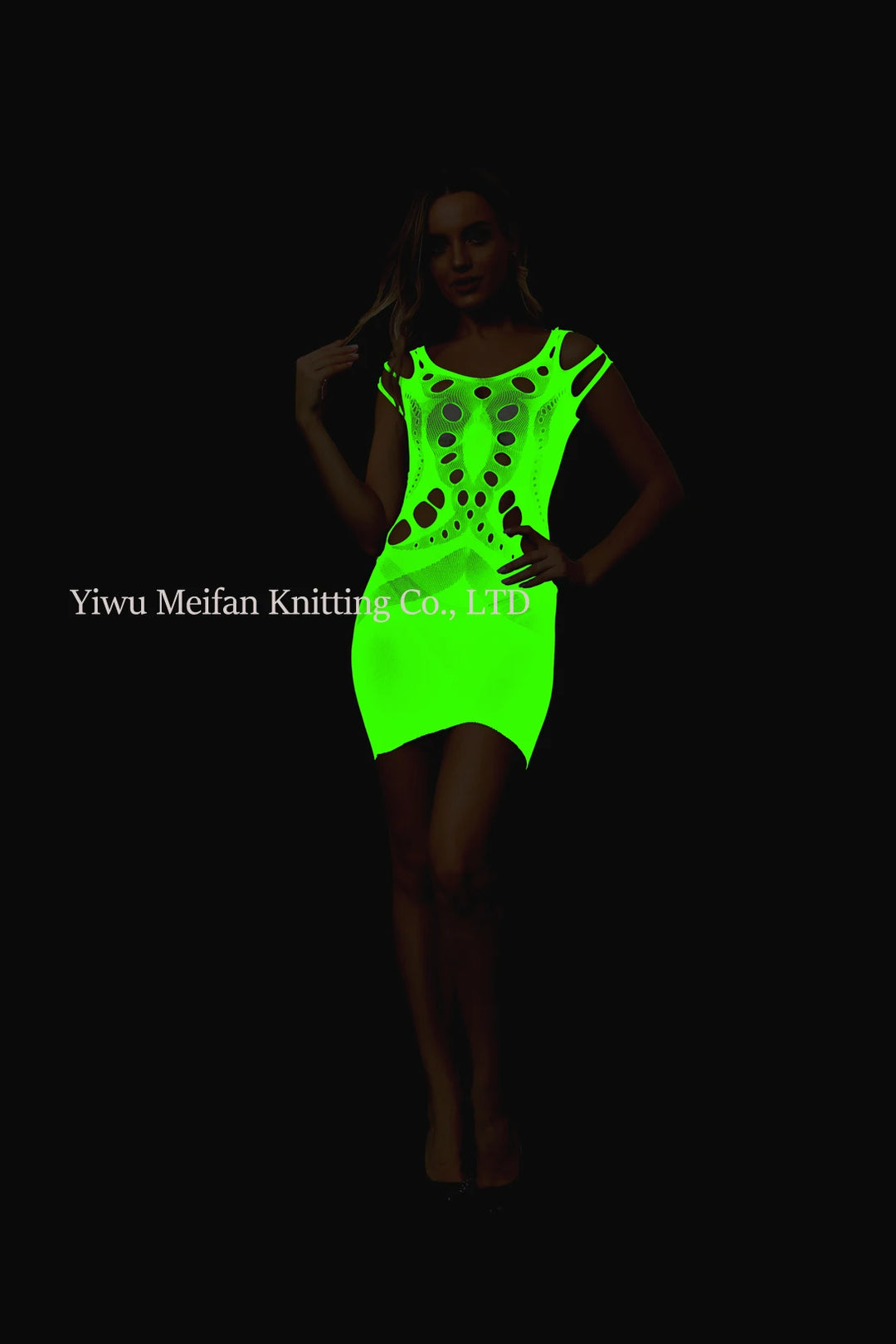 Glow in the Dark Fishnet Stockings Lingerie Body Stocking Luminous Glowing Fishnet Underwear Bodystockings for Women