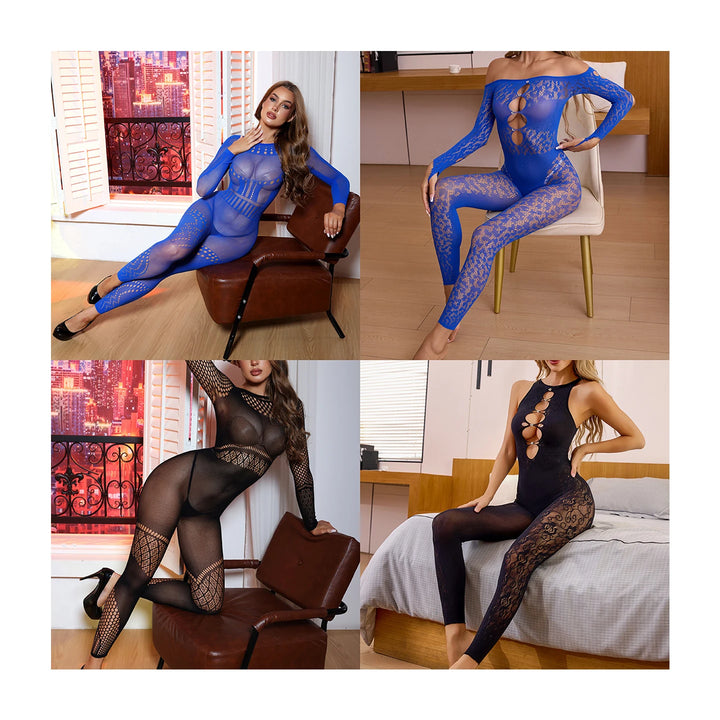2025 Sexy Transparency One Piece Dresses Women Solid Hollow Out Stretch Midnight Dresses Female Rhinestone Party Clubwear
