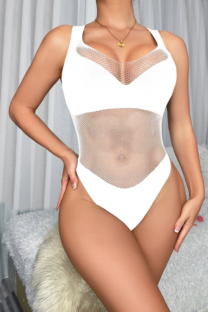 Sexy Fishnets Bikini for Women Sexy Underwear Erotic Mesh Lingerie Bodysuit Sensual Mature Women Bodystockling