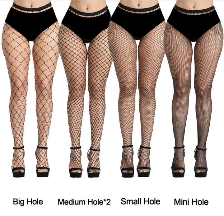 Custom Women's Fishnet Stockings Mesh Breathable Nylon Mesh Pantyhose Tights Women Sexy Body Stockings