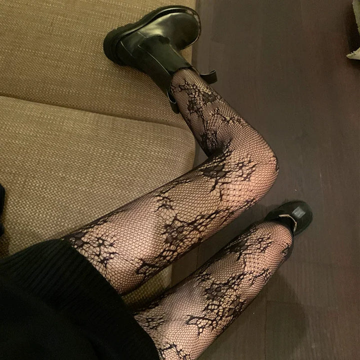 One Size Casual Fishnet Pantyhose Femme Lingerie Sexy Hosiery Stockings Full Thin High Tights Lace Elastane Leggings