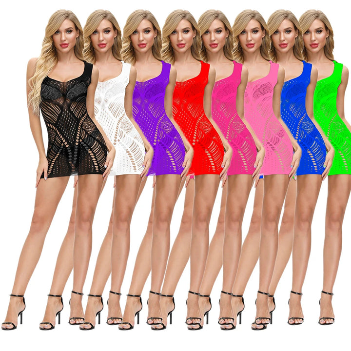 Wholesale Quality Fishnets Bodystocking Mesh Sheer Lingerie Dress Women's Sexy Bodysuit Erotic Stockings Full Body
