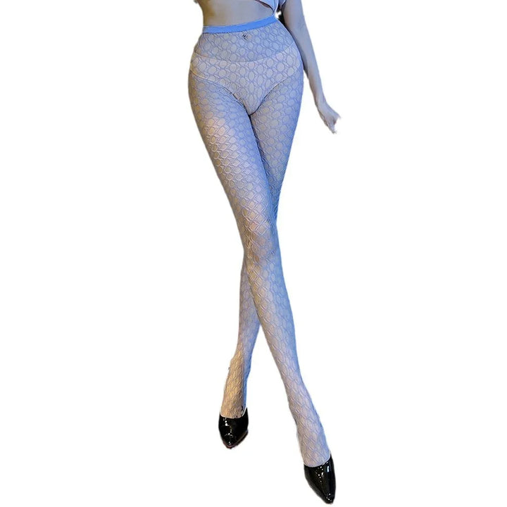 Sexy Hollow Out Pantyhose for Women Nylon Hosiery Stockings Full Body Erotic Lingerie High Waist Tights Fashion Socks