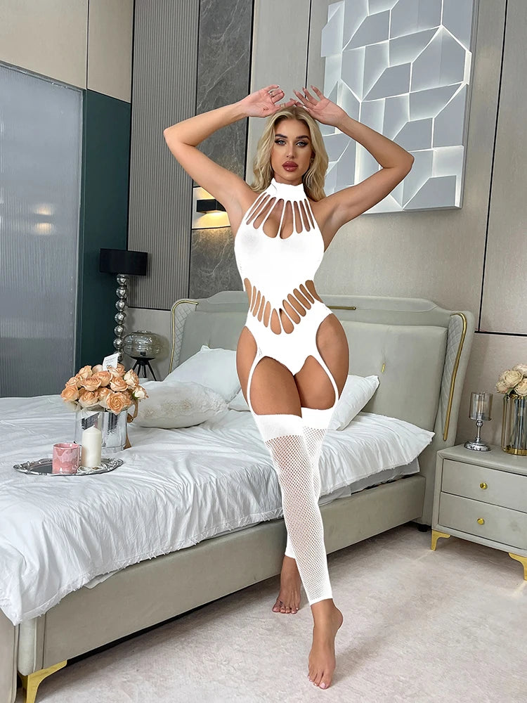 2025 Lace Fishnet Lencera Para Mujer Bodysuit Lingerie Vendors Crotchless Bodystockings Sexy Mesh Body Stockings