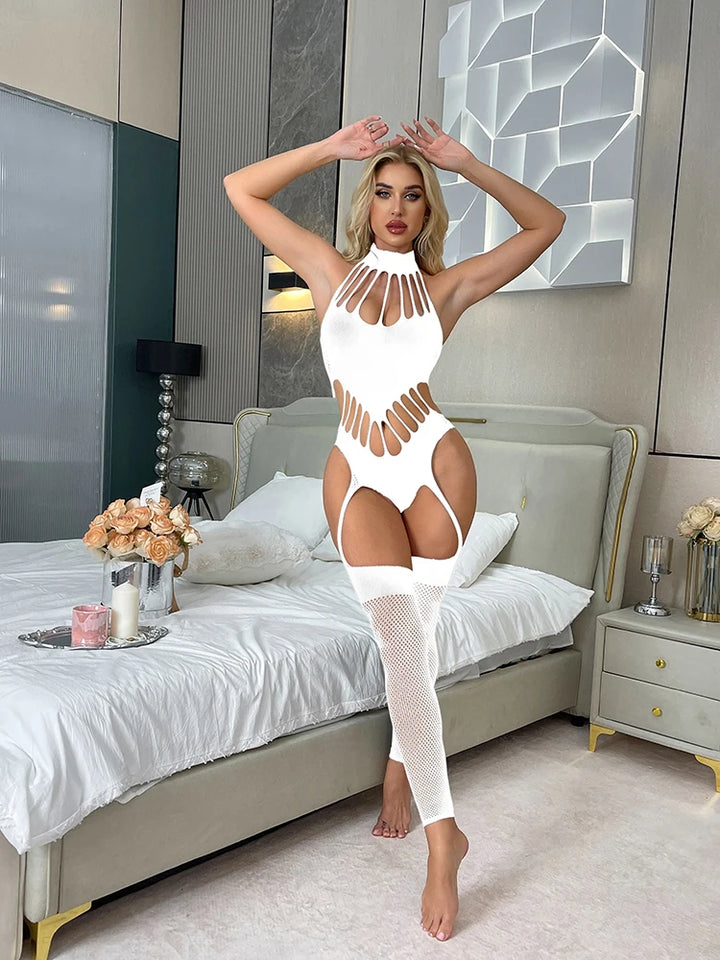 2025 Lace Fishnet Lencera Para Mujer Bodysuit Lingerie Vendors Crotchless Bodystockings Sexy Mesh Body Stockings