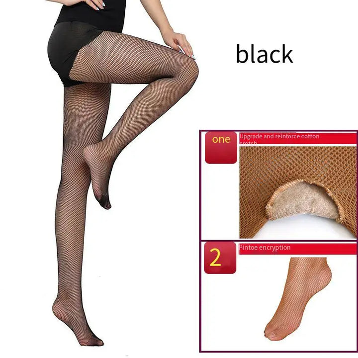 Women's Professional Soft Stretch Non-slip Dance Fishnet Tight Stockings Samba Tango Latin Dance Pantyhose