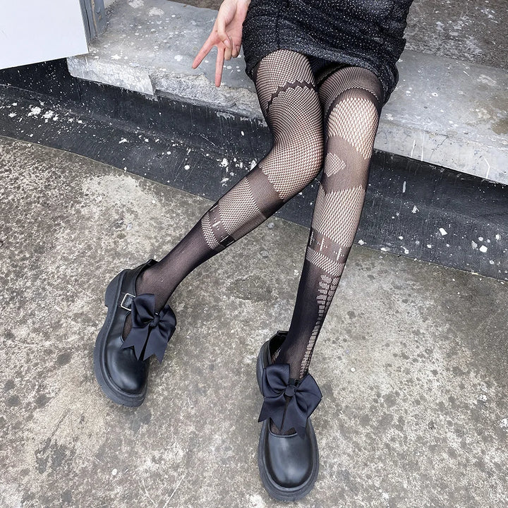 Lady Underwear Hollow Hanging Socks Jacquard Pants Leggings Stoking Sexy Pantyhose Women Girls