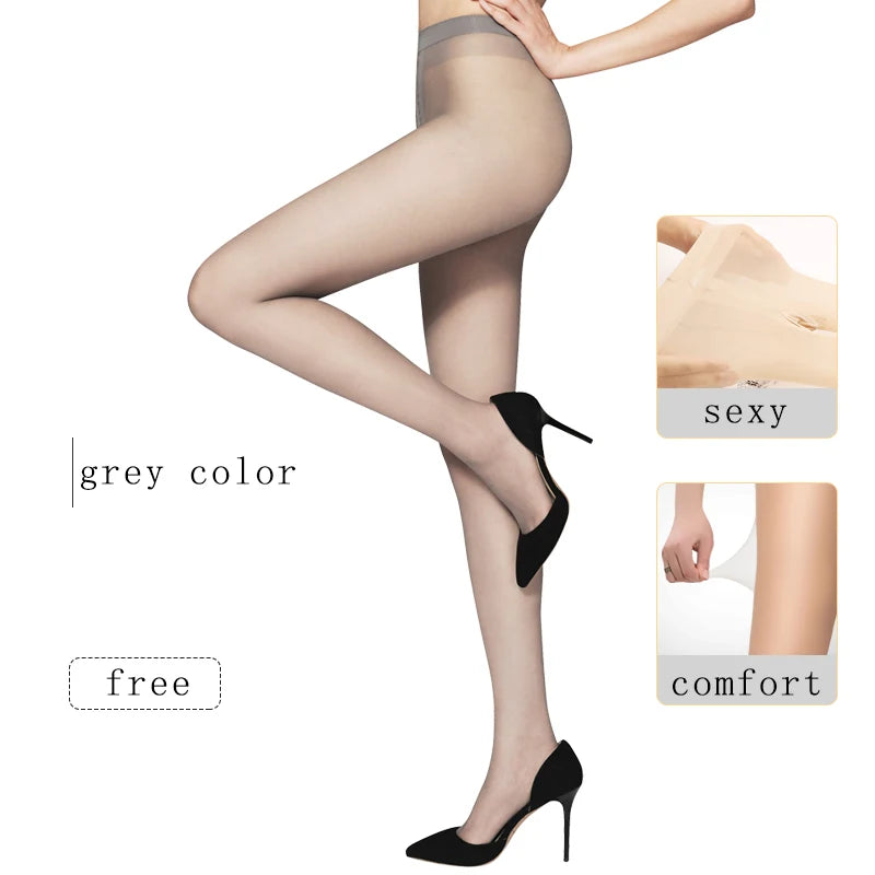 Super Elastic Magic Sexy Woman Pantyhose Transparent  0d 8d Ultrathin Closed Crotch Pantyhose / Tights Women
