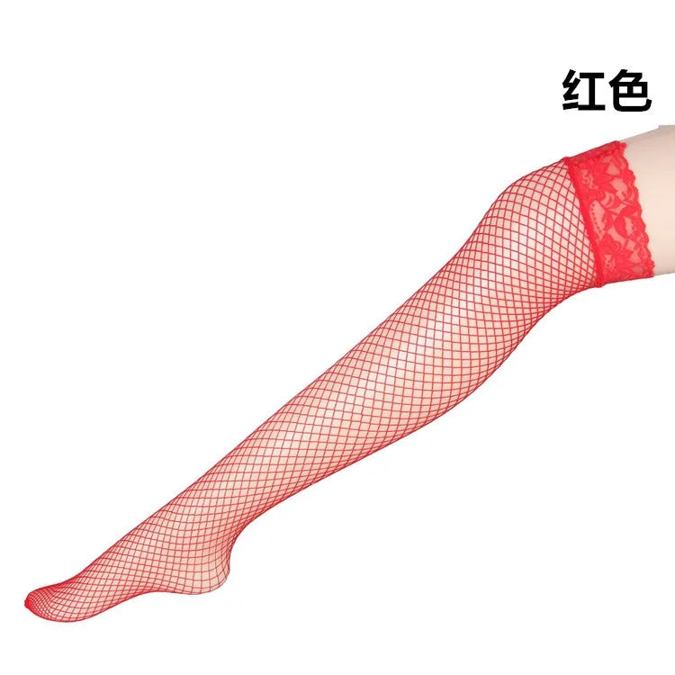 UYW Factory Direct Sales Sexy Hot Girl's Erotic Over Knee Fishnet Stockings