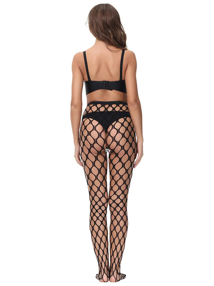 Likkle Miss Sexy pink Fishnet Stocking pink Tight Pantyhose for Women