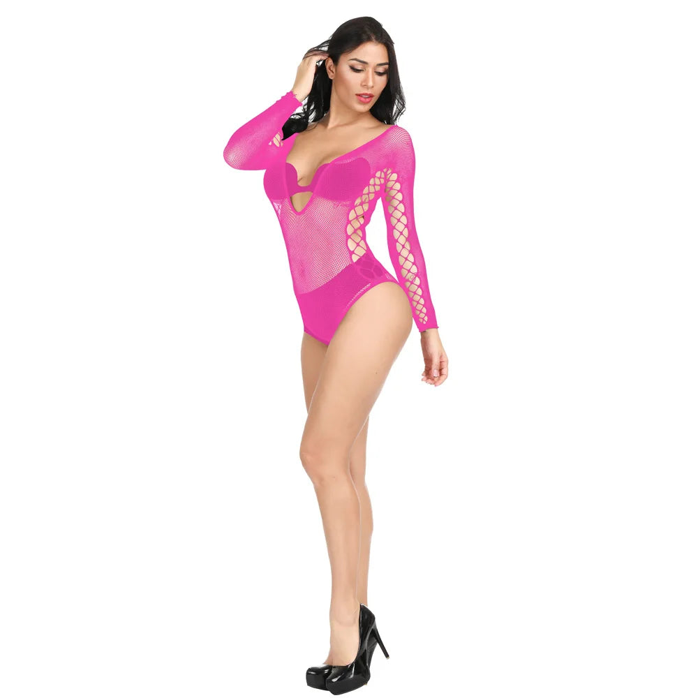 2025 Bikini Tops Fishnet Jumpsuit Designer Hollow Out Body Stockings Mini Dress Sexy Mesh Lingerie Nightgown Bodystocking