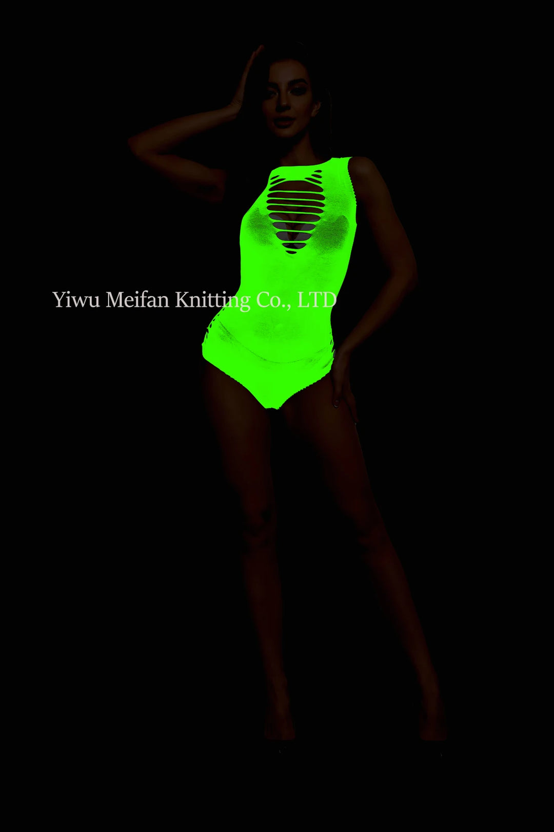 Glow in the Dark Fishnet Stockings Lingerie Body Stocking Luminous Glowing Fishnet Underwear Bodystockings for Women