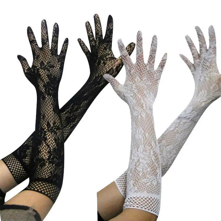 Rhinestone Lingerie Decor Long Gloves for Party Wear Hot Leopard Mature Girls Shiny Sparkle Diamond Costume Accessory