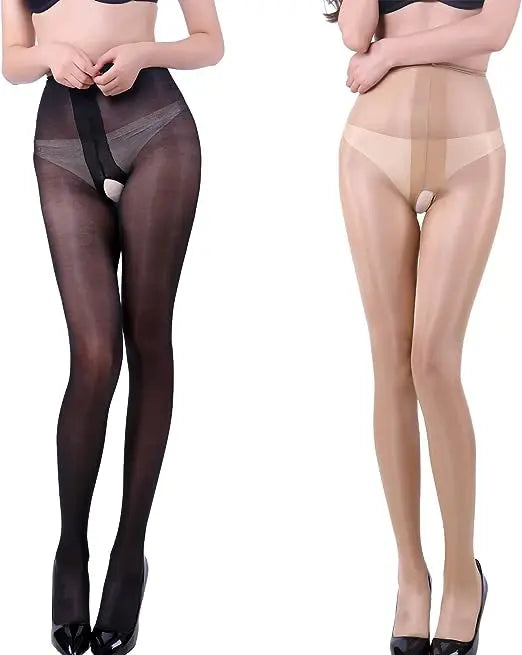 5D Horse Oil Stockings Tights Shiny Sexy Satin Lady Silk Shiny Pantyhose Thin Legs Socks Anti Hook Nightclub Hosiery