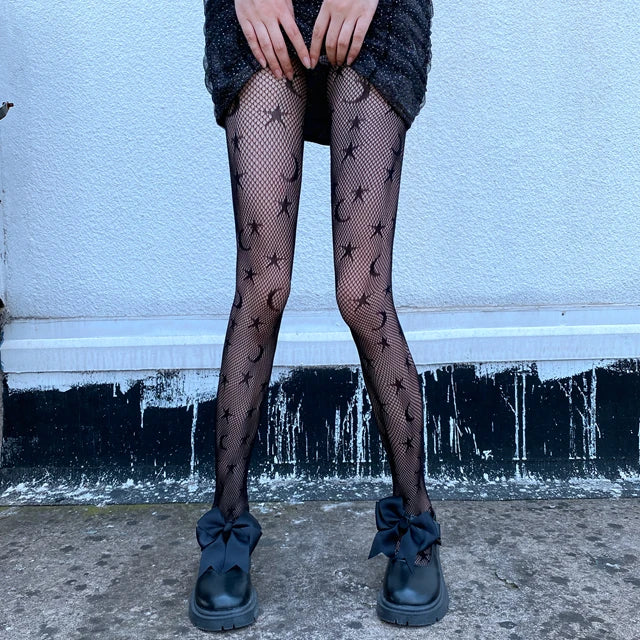 New Polyamide Anti-Hook Wire Fishnet Stockings Lift the Hip Hollow Different Styles for Choice Breathable Nylon