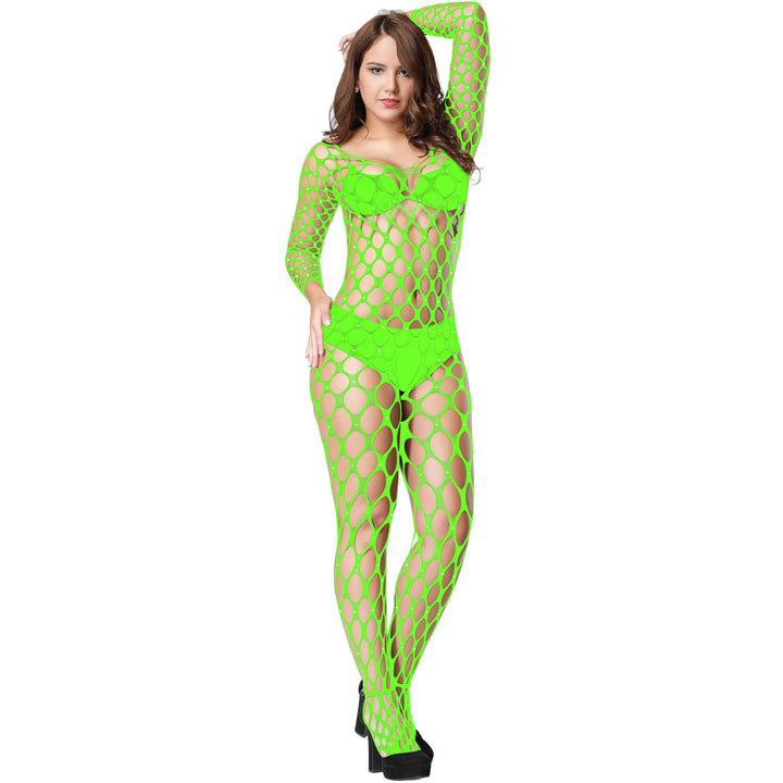 Custom Womens Rhinestone Fishnet Diamond Silk Tights Big Fish Net Stockings Sexy Tights Pantyhose