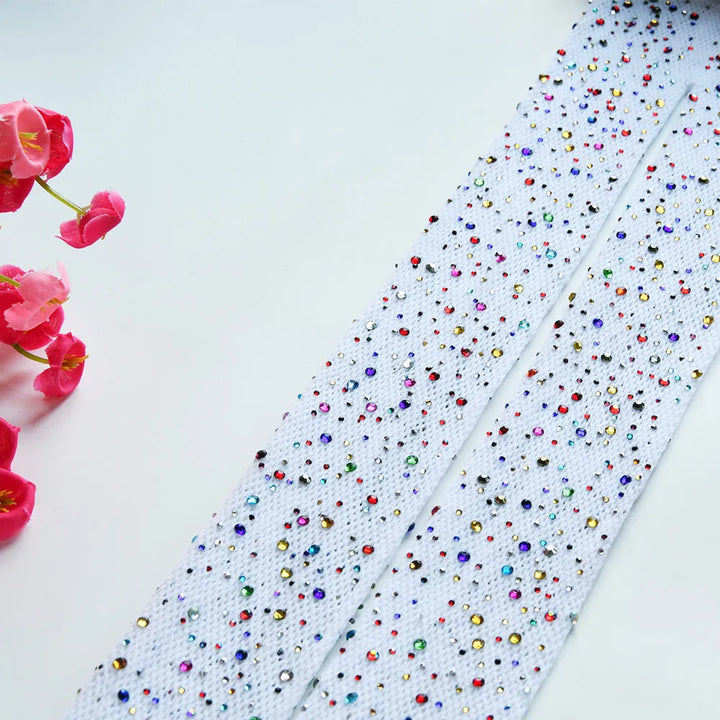 Colorful AB Gem Rhinestone Stockings Women Sexy Nylon Hosiery Thin High Tights Girls Candy Color Lingerie Pantyhose