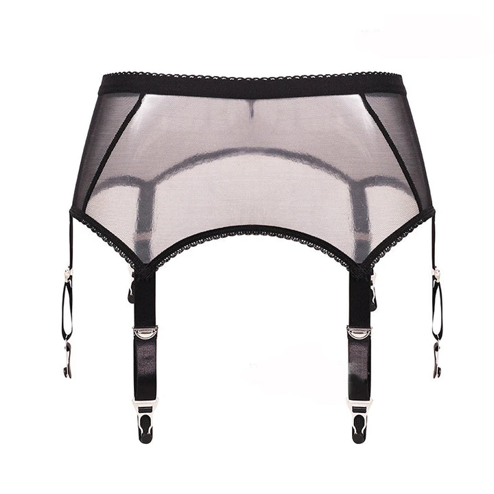 Women's Lingerie Costumes Sexy Stocks With Suspender Garter Belt With 4 Straps Metallic Clip for Stocking Lingerie