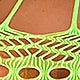 Neon Green Women Sexy Baby Dolls Cutout Floral Stockings Full Body Sexy Erotic Dancewear Party Club Dress Two Piece
