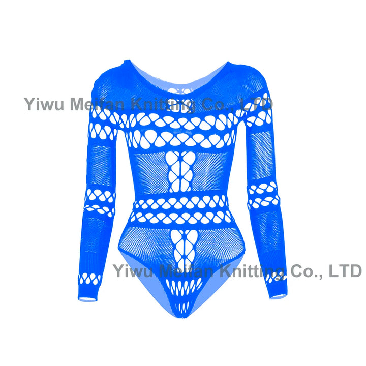 2024 Hot Transparent Costumes High Fashion Designer Mature Sheer Long Sleeve Lingerie Femme Sexy for Chubby Women