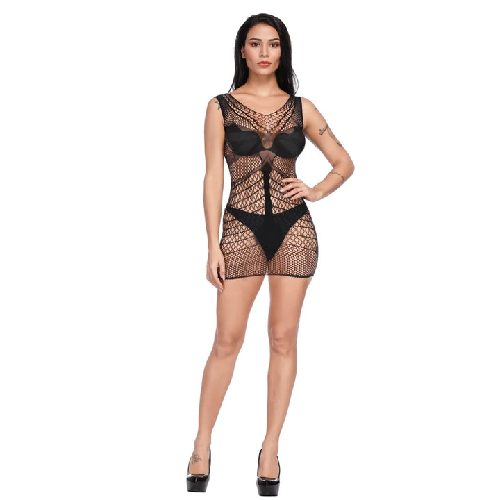 Sexy Fishnet Dress Women Sexy Lingerie Stockings Full Body Erotic Lingerie Femme Sexy Medias Body Stocking Outfits