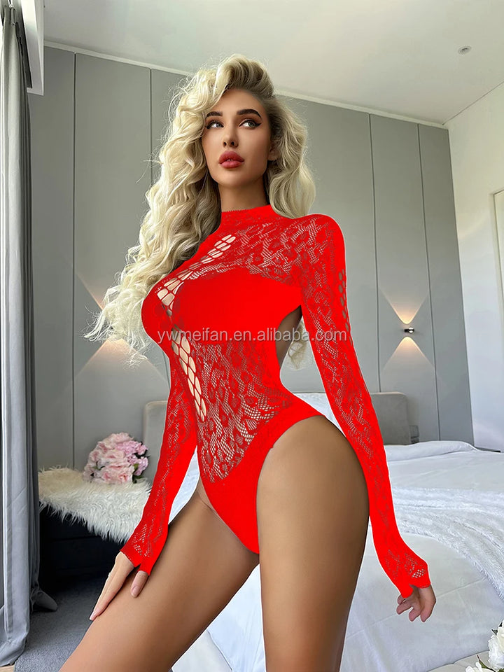 UYW Black Leopard Sexy Backless Bikini Tops Sexy Women Honeymoon Lingerie  Fishnets Bodystockings Erotic Stockings