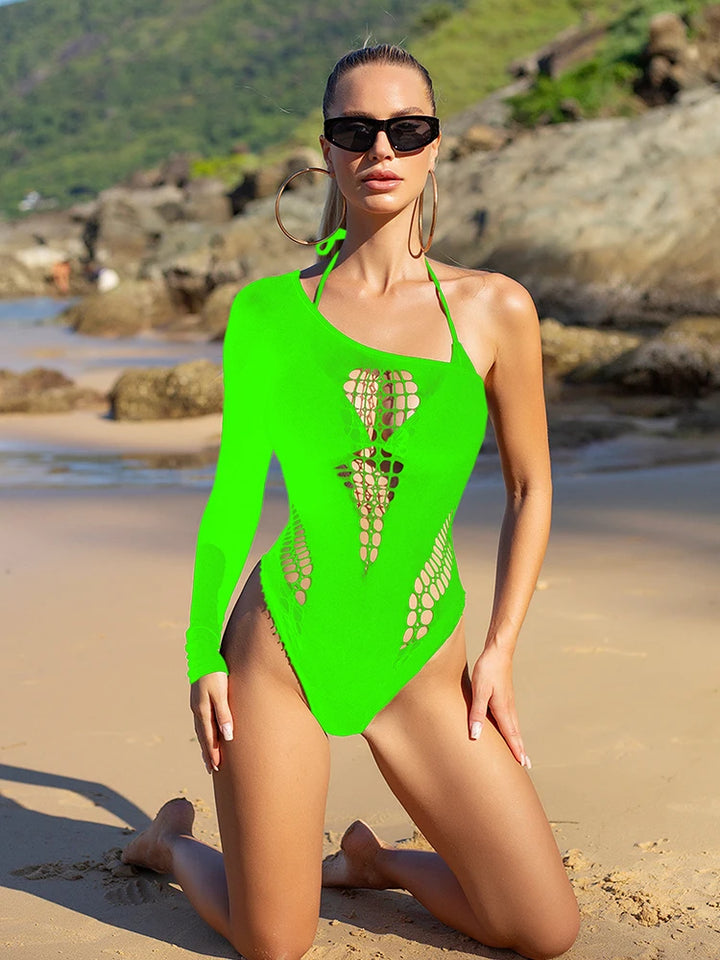 2025 Bikini Tops Fishnet Jumpsuit Designer Hollow Out Body Stockings Mini Dress Sexy Mesh Lingerie Nightgown Bodystocking