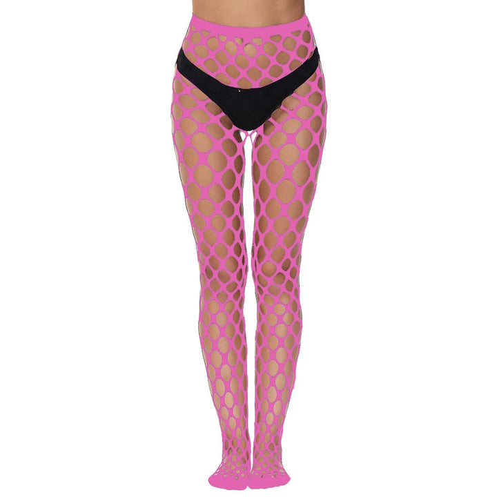 Likkle Miss Sexy pink Fishnet Stocking pink Tight Pantyhose for Women