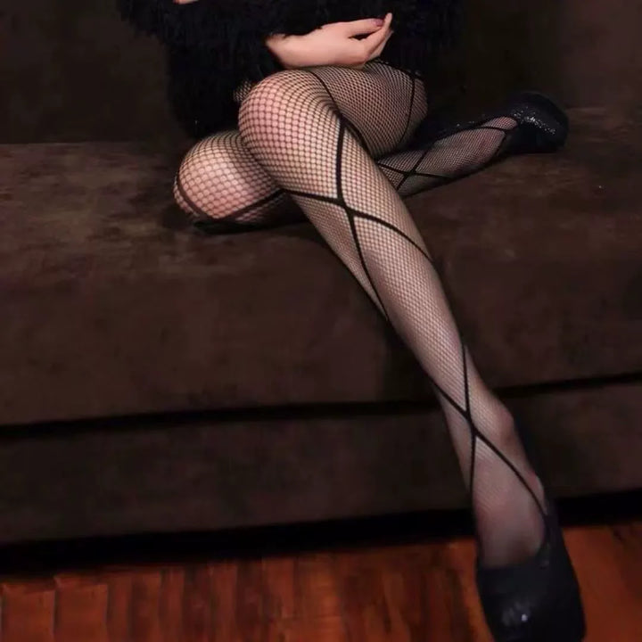 One Size Casual Fishnet Pantyhose Femme Lingerie Sexy Hosiery Stockings Full Thin High Tights Lace Elastane Leggings
