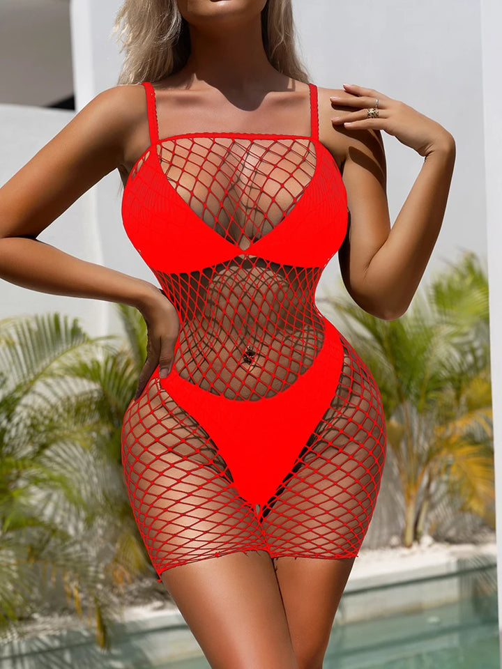 2025 Nylon Fishnet Lace up Lingerie Sexy Short Skirt Pajamas Lingerie Midi Woman Lingeries Sexy Party Outfits Sexy Club Dress