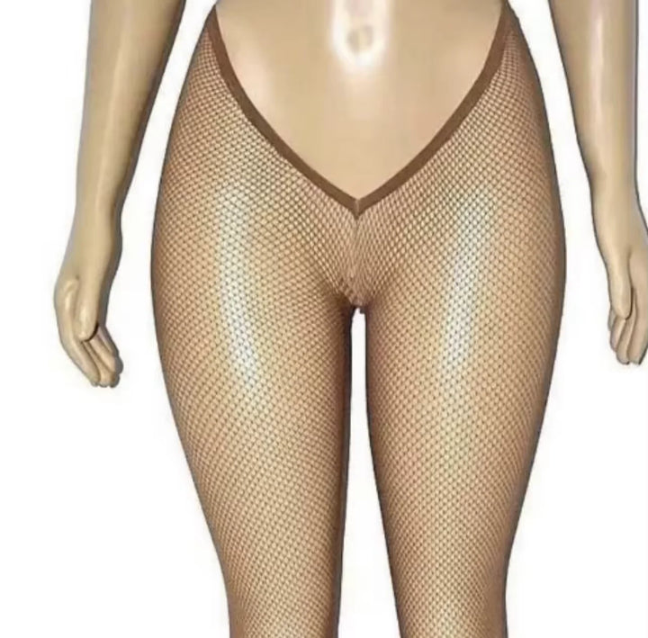 Small Weft Salmon Color Carnival V-cut No Glitter Stockings for Black Brown Skin Women Resistant Gold Glitter Stockings