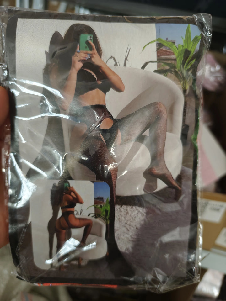 Rhinestone Stockings for Women Sexy Open Crotch Pantyhose/Tights Mature Exotic Lingerie Femme Sexy Glitter Stockings