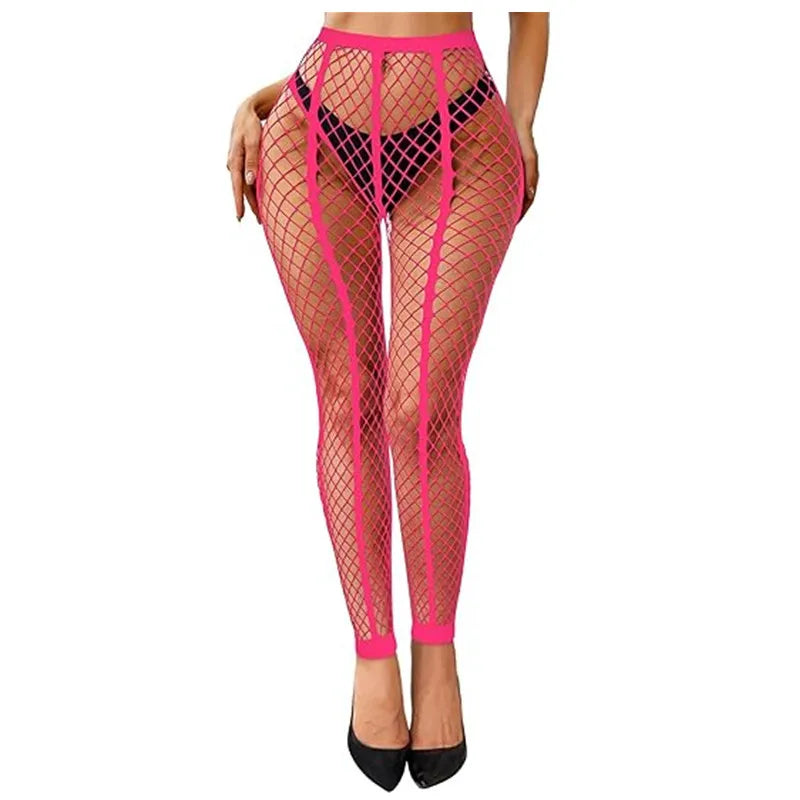 Wholesale Popular Sexy Multi-Color Stockings Thin Breathable Fishnet Tights Knee Knitted Technique Summer Body 4024