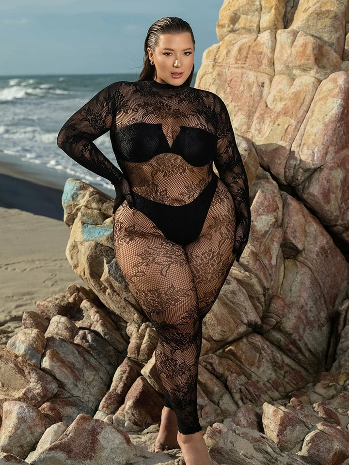 220lbs Customize Chubby Lady's Sexy Babydoll Women's Sexy Fishnet Bodystocking Erotic Lingerie Plus Size Underwear Women Sexy