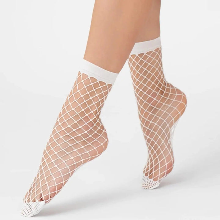 Women Sexy Fishnets Stockings Tights Sexy Fishnets Hosiery Knee Socks Nylon Rhinestone Fishnets Socks