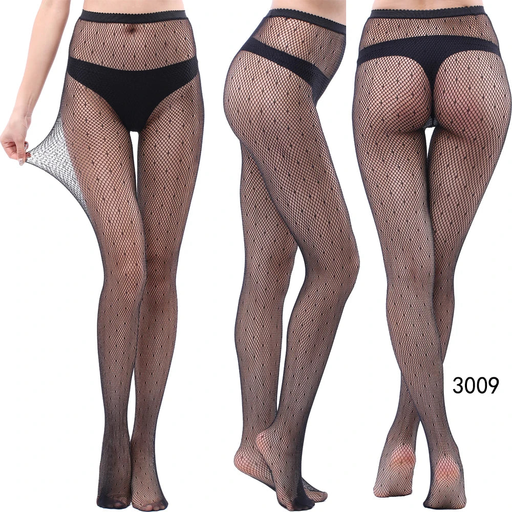 2024 Fishnet Women's Lace Stockings Tights Sexy Pantyhose Regular & Plus Sizes High Waisted Tights Pantyhose