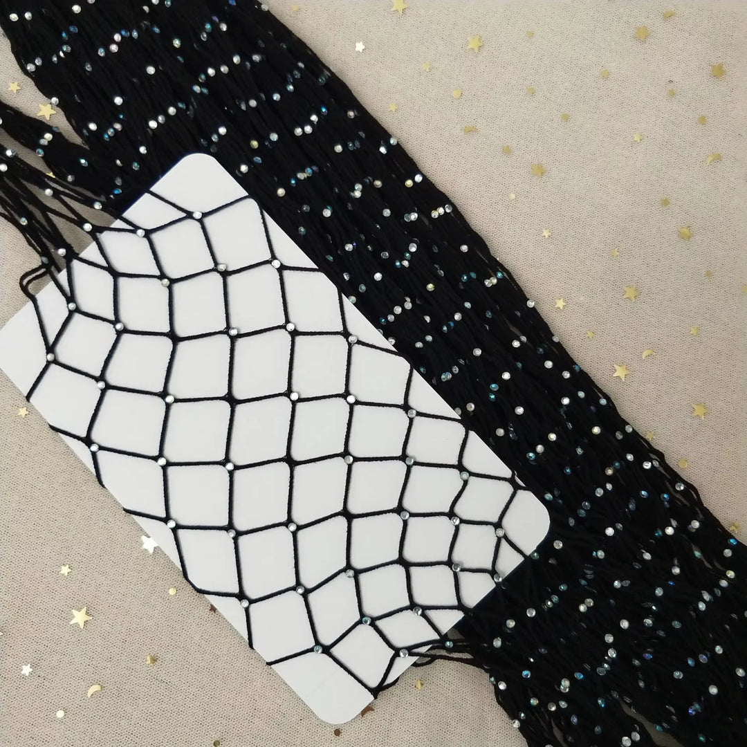 Manufacturer Womens Rhinestone Fishnet Elastic Stockings Big Fish Net Tights Pantyhose TZs114
