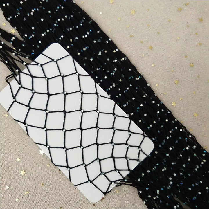Manufacturer Womens Rhinestone Fishnet Elastic Stockings Big Fish Net Tights Pantyhose TZs114