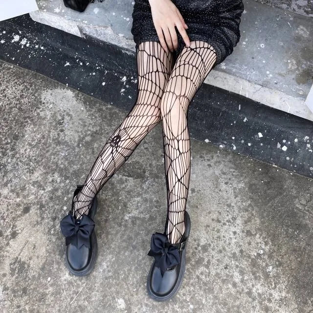 Halloween Masquerade Ball Cosplay Silk Stockings Skeleton Bat Bloody Silk Stockings Blood Stockings Printed Knee Socks