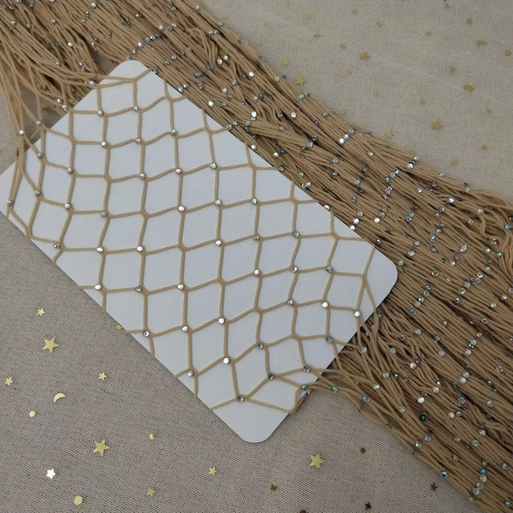 Manufacturer Womens Rhinestone Fishnet Elastic Stockings Big Fish Net Tights Pantyhose TZs114