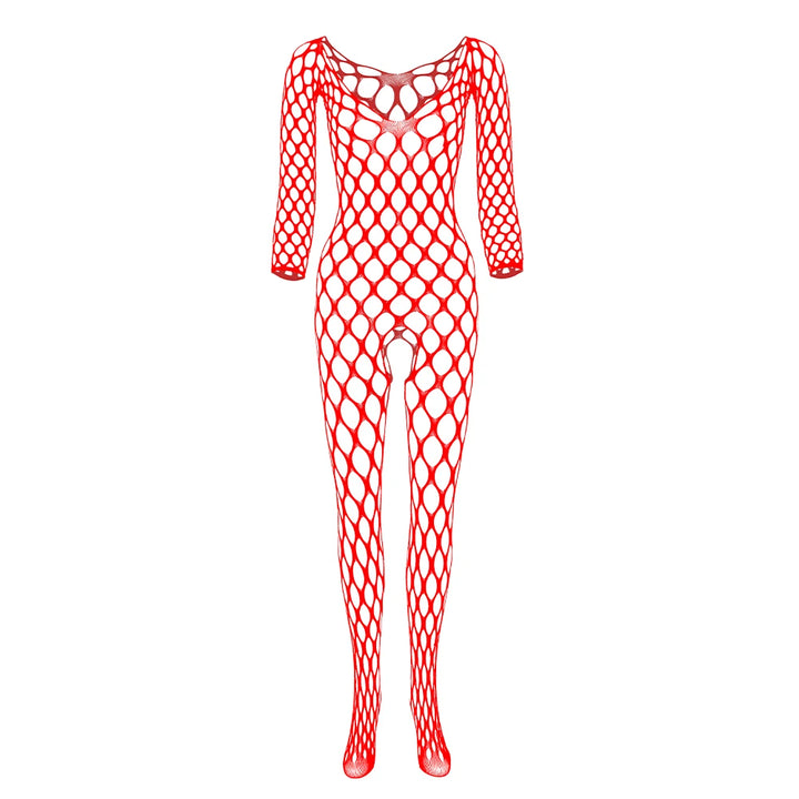 Full Body Fishnet Stockings Sexy Women Erotic Lingerie  Crotchless Design Bodystocking Ultra Large Nets Bodysuits 2024