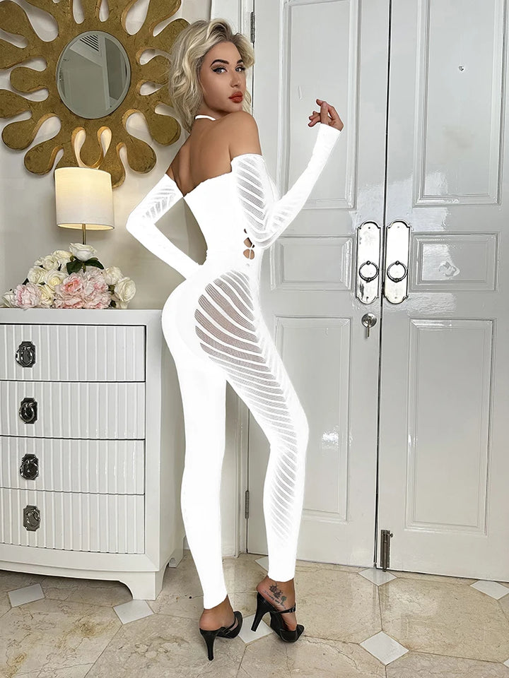 2024 AW Thick Fishnet Bodystocking Women's Sexy Lingerie Warm Underwear Stockings Full Body 2023 Lingerie Femme Sexy