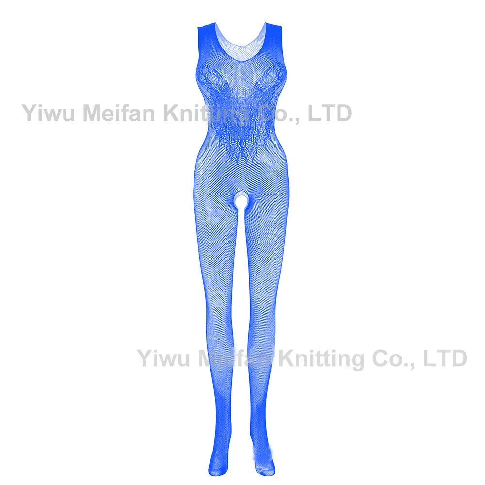 China Vendors Lingerie Femme 2023 Strap Lace Nylon Wings Printed Fishnet Body Stockings Lingerie Bodysuit Babydoll Chemise