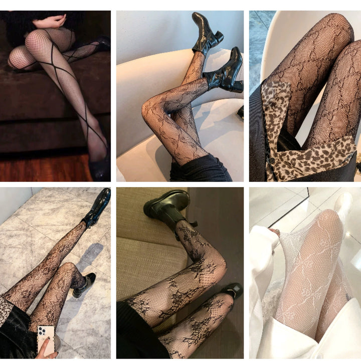 One Size Casual Fishnet Pantyhose Femme Lingerie Sexy Hosiery Stockings Full Thin High Tights Lace Elastane Leggings