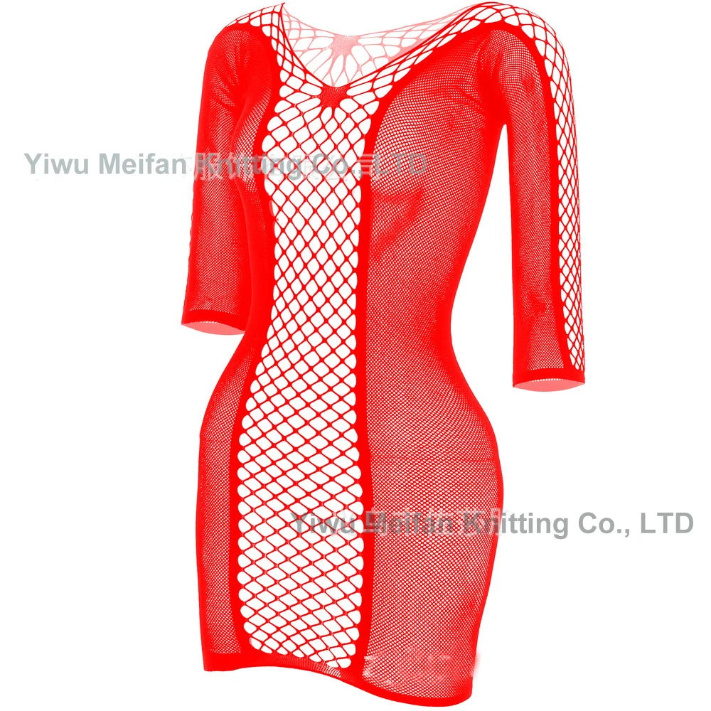 2024 Apparel New Design Services Exotic Dancewear Stripper Seamless White Fishnet Laungerie Sexy Bodystockings