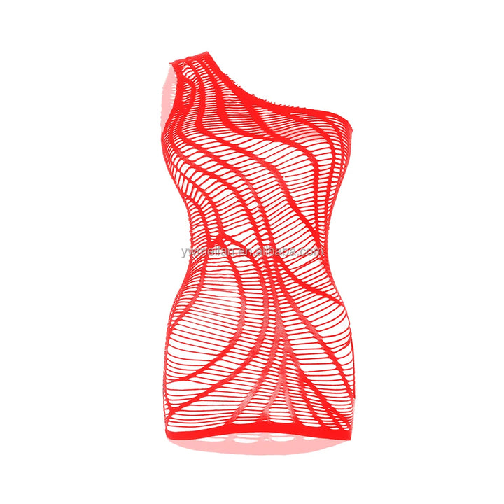 Sexy Fishnet Bodystocking Floral Slips Women's Sexy Mesh Sheer Bodysuit Crotchless Body Stockings Lingerie Dress