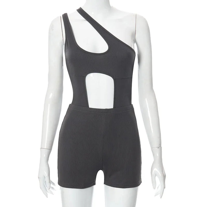 2022 Hollow Out Bodysuits and Shorts Sexy Women Two Piece Sets