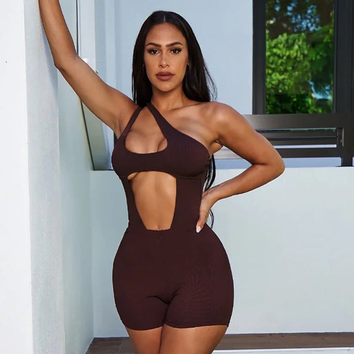 2022 Hollow Out Bodysuits and Shorts Sexy Women Two Piece Sets