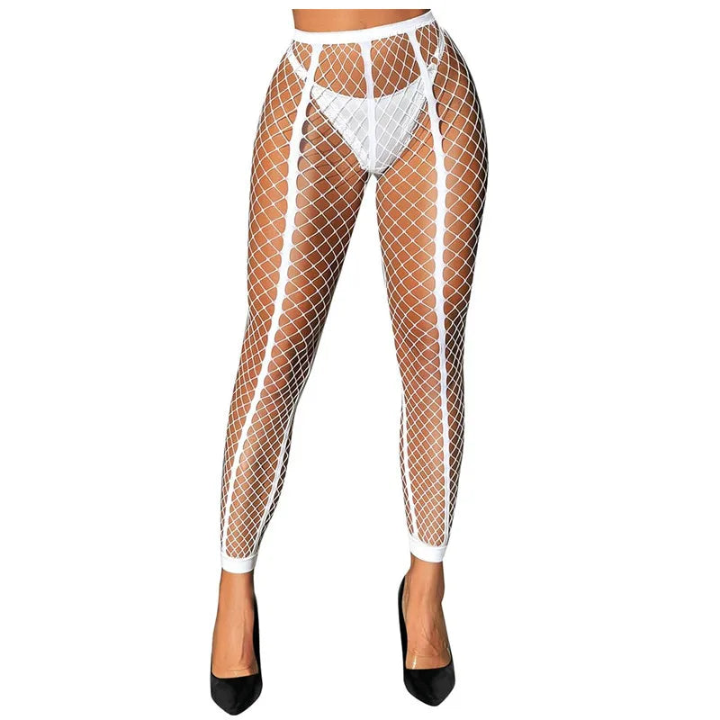 Wholesale Popular Sexy Multi-Color Stockings Thin Breathable Fishnet Tights Knee Knitted Technique Summer Body 4024